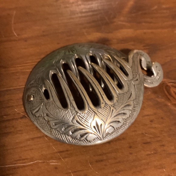 Folded silver plated brass brush - Picture 3 of 3